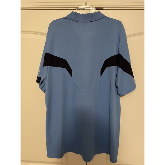 Reebok TN Titans NFL Mens Short Sleeve Polo Shirt 3 Button Blue Navy Size XL - Picture 2 of 8